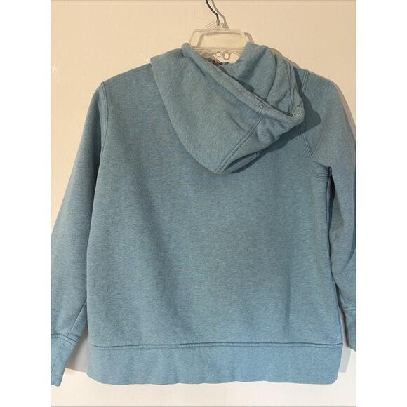 Carhartt Blue 1/4 Zip Hooded Sweatshirt Pullover Hoodie Youth Girl Large 12-14 - Picture 11 of 15